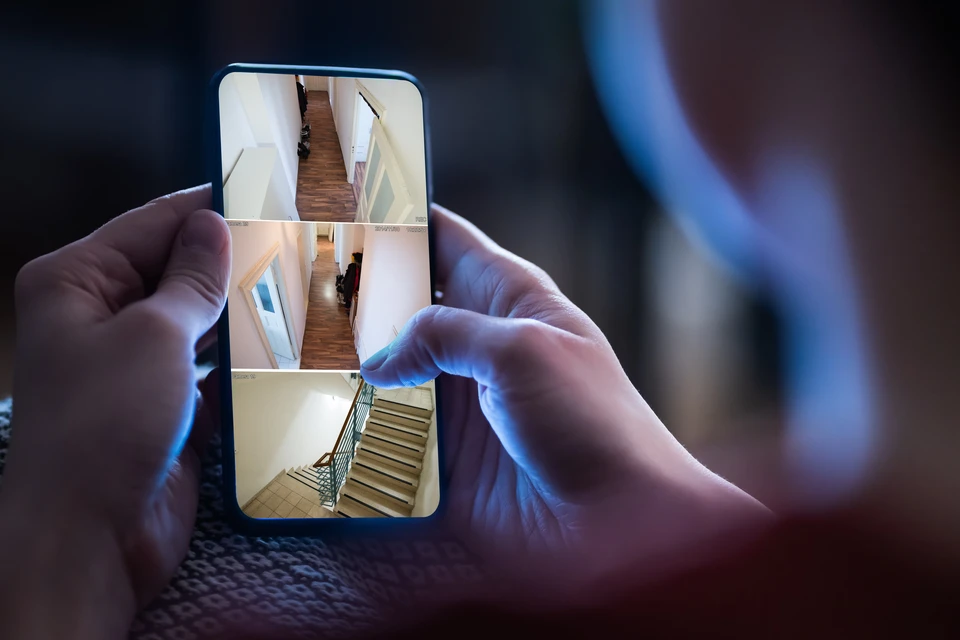 Smarthome CCTV Sécurité Sur Téléphone Portable Ou Smartphone